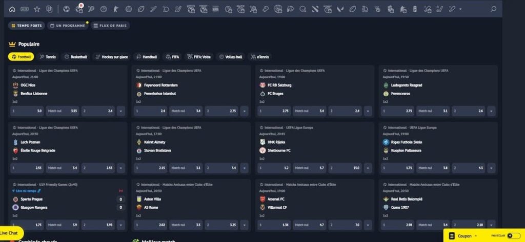 Yonibet Casino paris sportifs