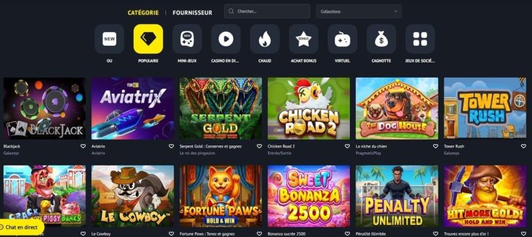 Yonibet Casino jeux